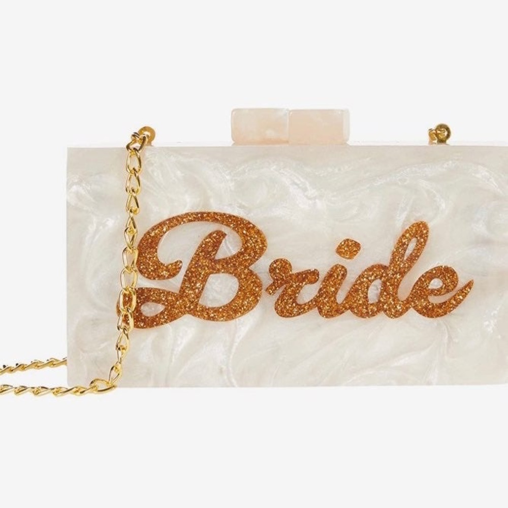 LULU BRIDE ACRYLIC CROSSBODY/CLUTCH BAG